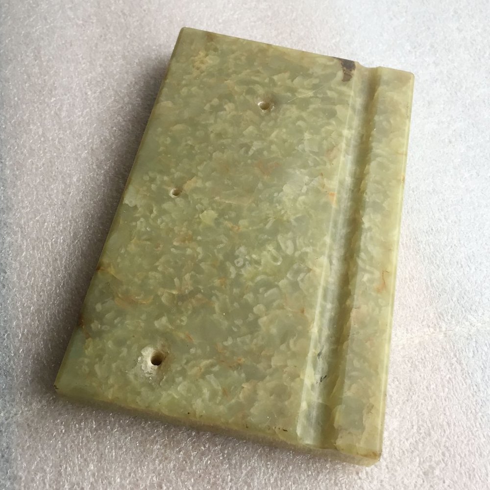 Beautiful Green Onyx / Alabaster Stone Display Base - Picture 2 of 7